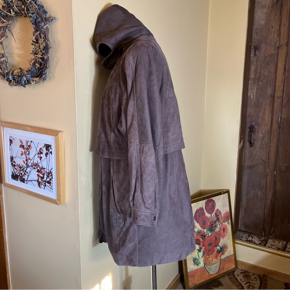 WILSONS Leather Size Medium Parka Adventure Bound Hood Thinsulate 3/4 Length NEW - Picture 7 of 16
